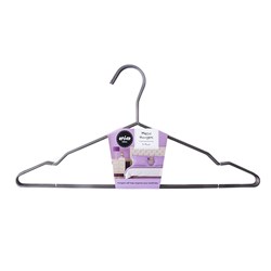 Hanger Gun Metal Suit 5pk 42x20cm