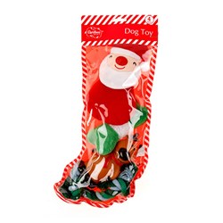 Dog Toy Xmas Stocking 4pc