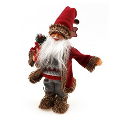 Plush Xmas Decoration Father 12x7x3"
