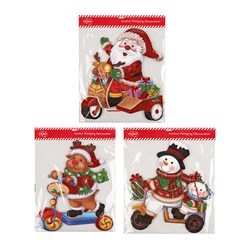 Decoration Hanging Paper EVA Glitter Xmas 3 Asstd