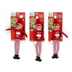 Xmas BB Elves Personalise Boy Elf w Pen