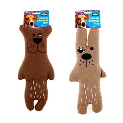 Dog Toy Plush Squeaky 2 Asst