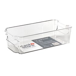 PET Organiser Tray Rectangle 31x16x8.5cm