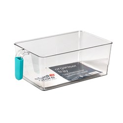 PET Organiser Tray Rectangle w TPR Handle 31x17x11cm