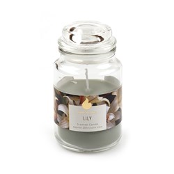 Candle Scented in Jar w Lid Lily 6x11.5cm 20hrs