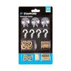 Hooks Kit Asstd 33Pk
