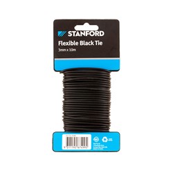 Flexi Tie Black 10Mx3mm