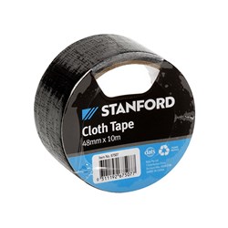 Tape Cloth Black 1Pk 10Mx48mm