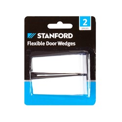 Door Wedges Medium White Flexible 2Pc