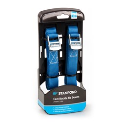 Cam Buckle Tie Down 2Pk 3.5Mx25mm 250Dan