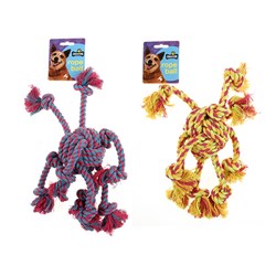 Dog Toy Braided Rope Ball 35cm 2 Asstd Colours