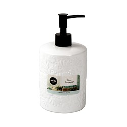 White Soap Dispenser 9x9x18.5cm