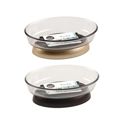 Chic Soap Dish 13x9.5x4.5cm 2 Asst Cols