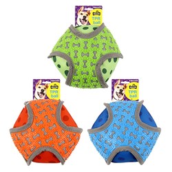 Dog Toy Ball w TPR 15cm 3 Asstd Colours Squeaky