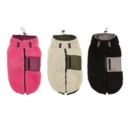 Pet Jacket Faux Wool 2 Sizes 35/45cm 3 Colours Mixed Carton