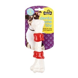 Dog Toy Denta Bone Flavoured 17cm Nylon/TPR
