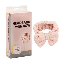 HeadBand Fleece w Bow 18cm