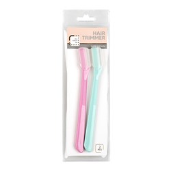 Trimmer Eyebrow 13cm 2pk 2 Asst Cols