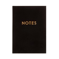 Fabric Notebook A5 160pg Black