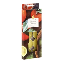 Tealights Scented 4 Hour Pk10 Mandarin & Bergamot