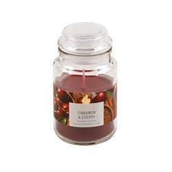 Candle Scented in Jar w Lid Cinnamon & Cherry