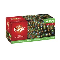 Light Net Solar 150L W.White / Multicolour  Asstd 1.4x1.5m 8F