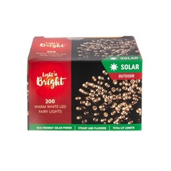 Lights Fairy Solar Warm White 8F Pk200