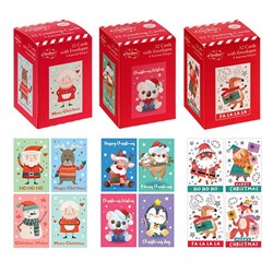Cards Xmas Box 32 64x96mm Cute