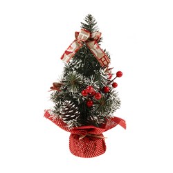 Tree Decorated Xmas 30cm Traditional