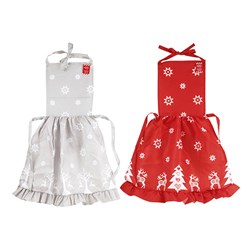 Apron Xmas 2 Asst Designs 85x70cm