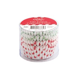 Xmas Cupcake Cases 100pk