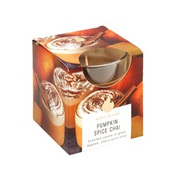 Candle Scented in Glass Jar 25 Hour Pumpkin Spice Chai