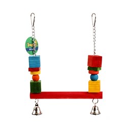 Bird Swing w Bells 20x28cm