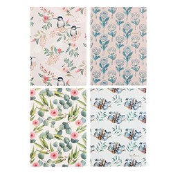 Notebook Soft Cover Printed A4 Aust 4Ast P7.1 FSC Mix Credit