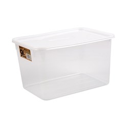 Container Plastic Reusable w Lid Rectangle 9L 31x22x18cm