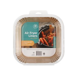 Liners Square Air Fryer 20pk 24x24x4.5cm