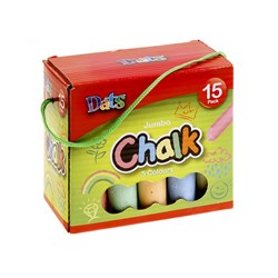 Chalk Jumbo Coloured 15pk in Window Box