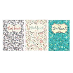 Book Word Search Floral A5 128pg