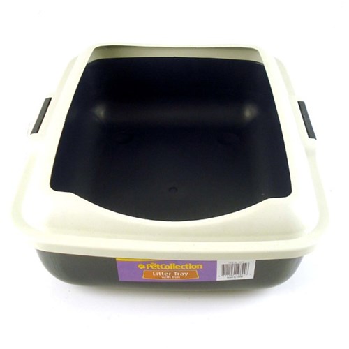 Cat Litter Tray w Rim 49x38x12cm