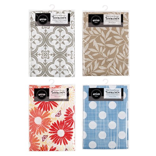 Tablecloth PEVA w Flannel Back 130x170cm