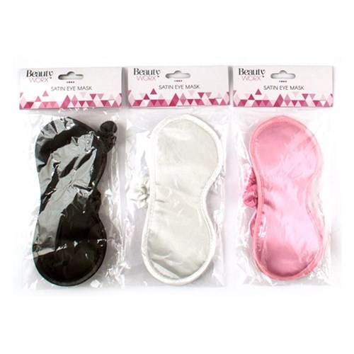 Eye Mask Satin 3 Cols Asstd