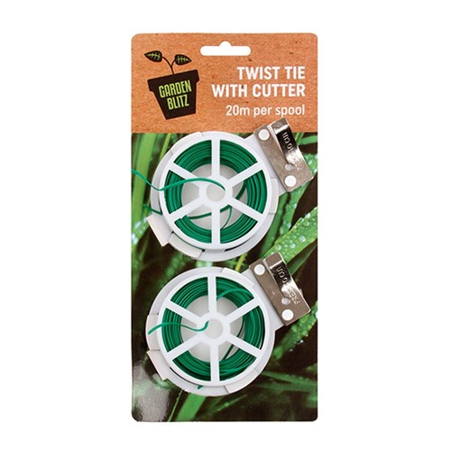 Garden Twist Ties 2Pk 20M