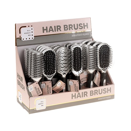 Hair Brush 21.5cm 4 Asstd Styles PDQ