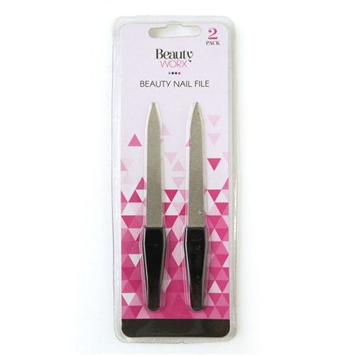 Nail File 2 Pack Metal Rasp w PP Handle 12cm