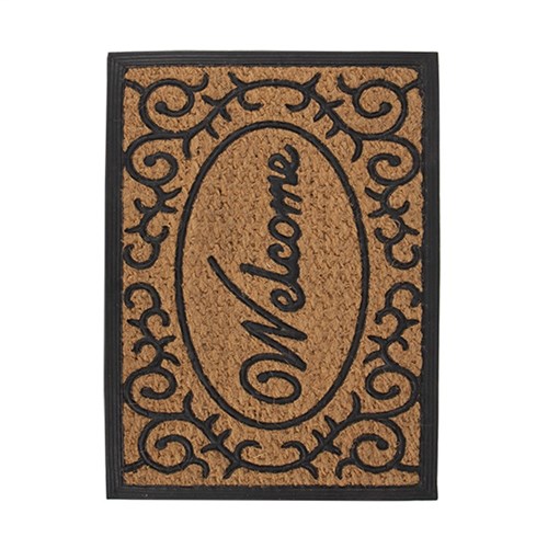 Mat Coir/Rubber Welcome 400x600 mm