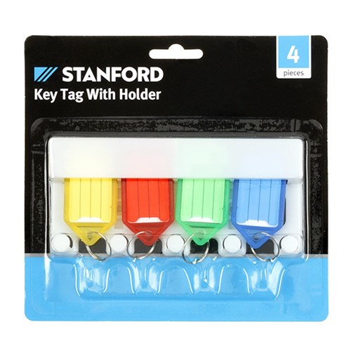Key Tag w Holder 4Pk