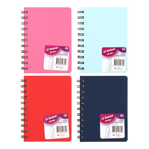 Notebook Basic PP Col A6 200pg