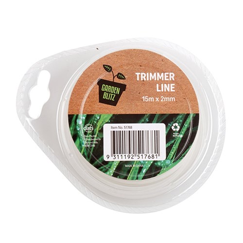 Garden Trimmer Line Clear 15Mx2mm