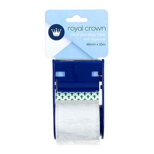 Tape Packing Clear 1Pk w Dispenser 20Mx48mm 45 Micron