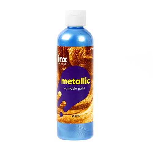 Paint Washable Bottle 250ml Metallic Blue
